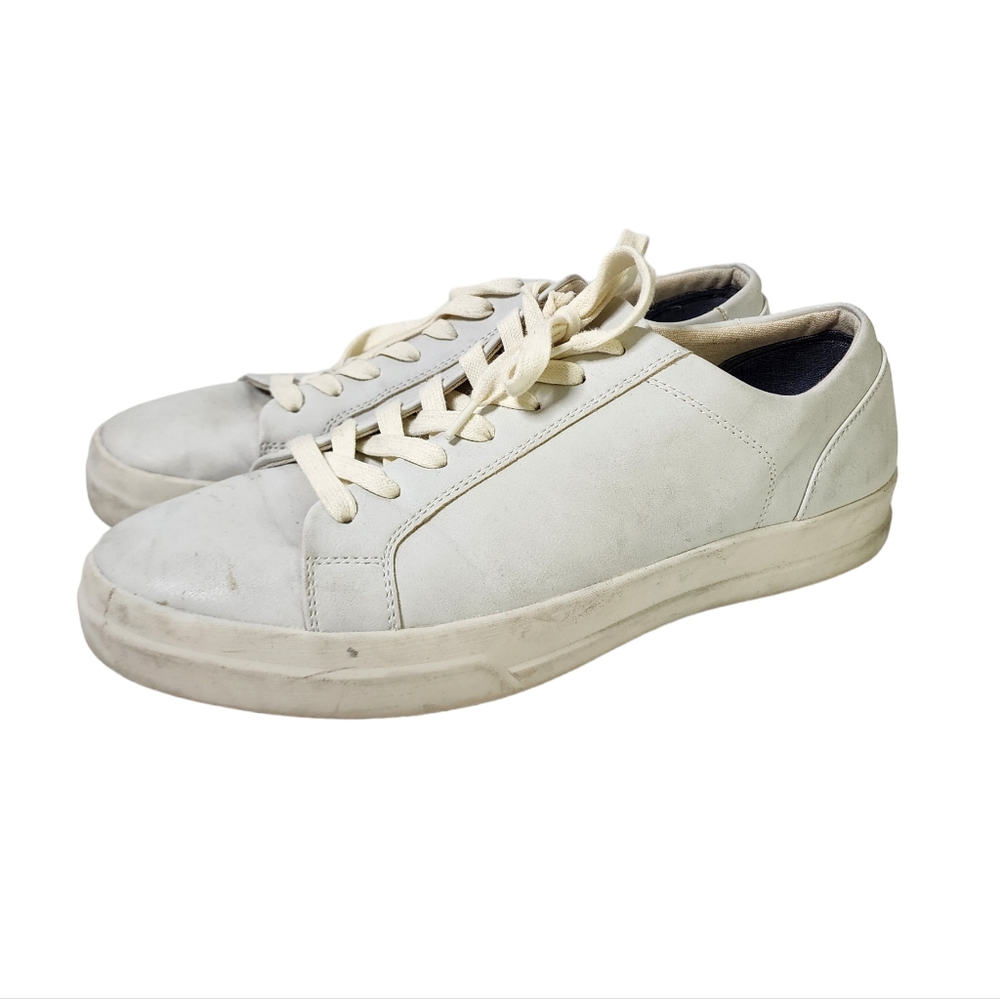 Gap Men's Lace Toe All Around Shoes Sneakers Faux Leather Size 9 White Used